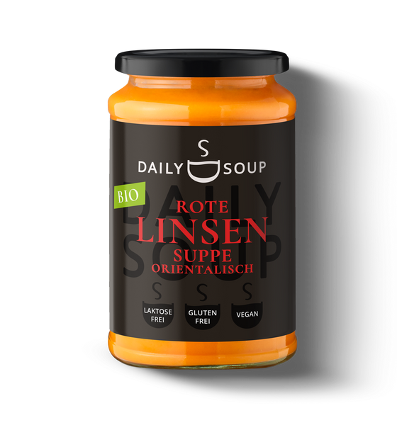 6er Box Daily Soup / Rote Linsensuppe Orientalisch im Glas 380g